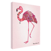 A Night On the Town Flamingo Giclee on Canvas