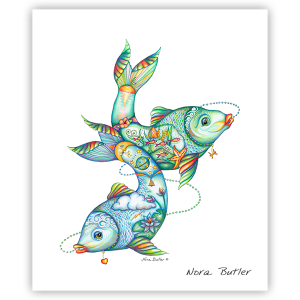 Pisces Original artwork by Nora Butler