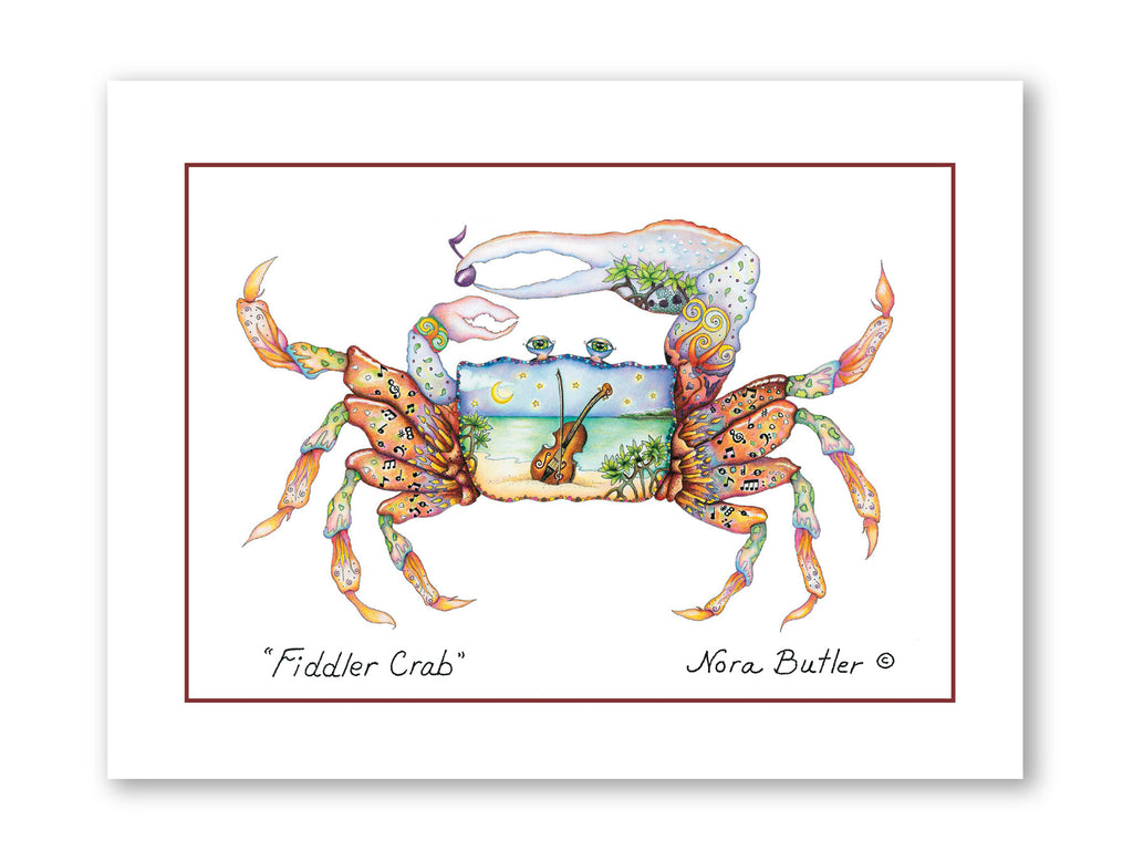 Fiddler Crab Notecard