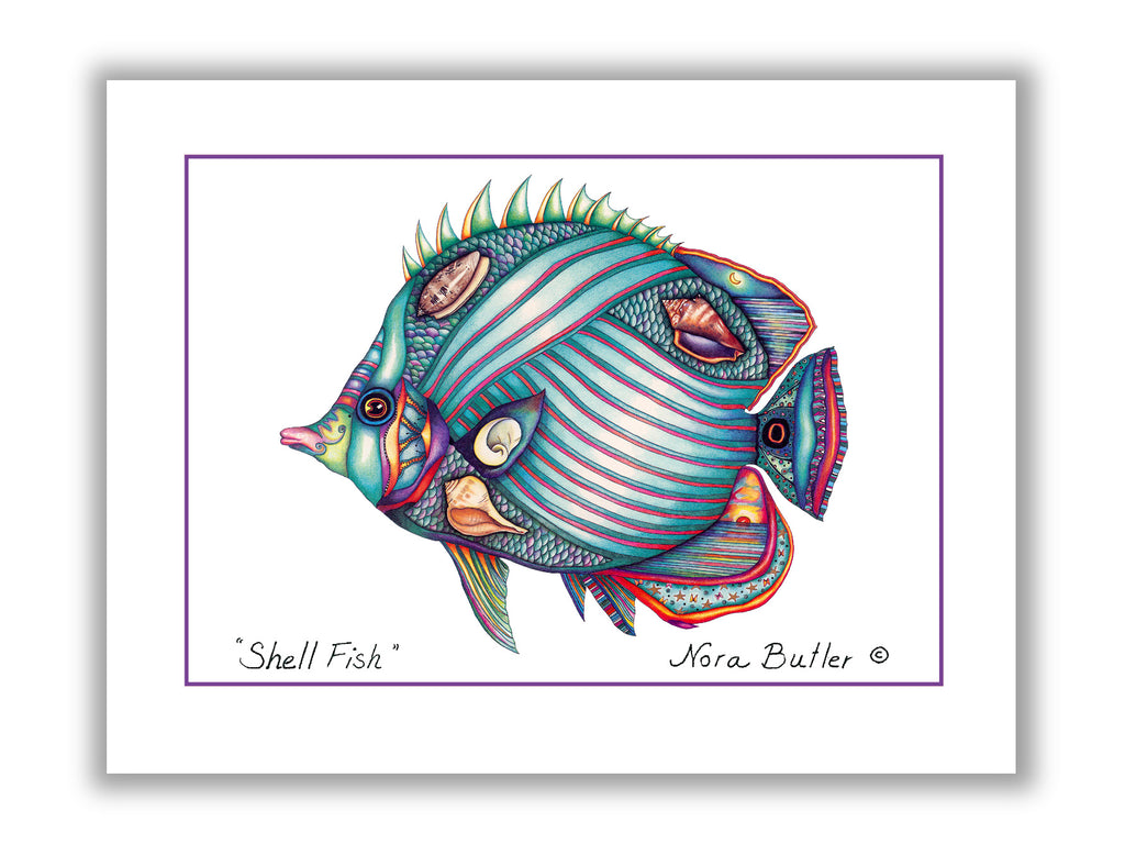 Shell Fish Notecard