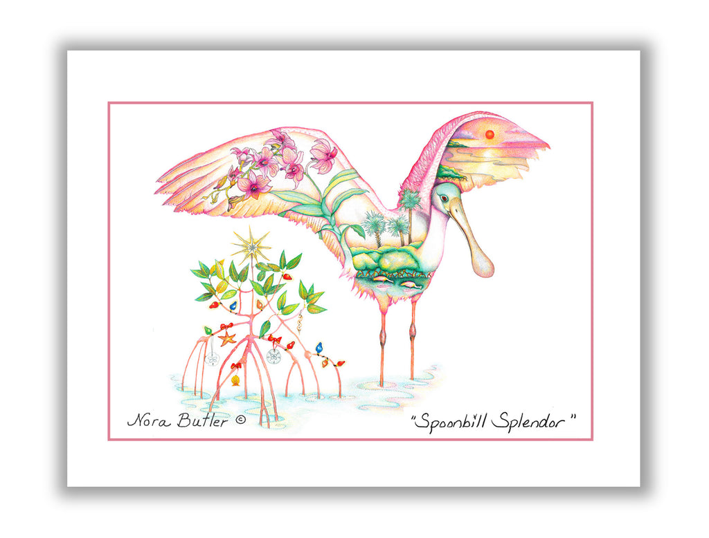 Spoonbill Splendor Notecard