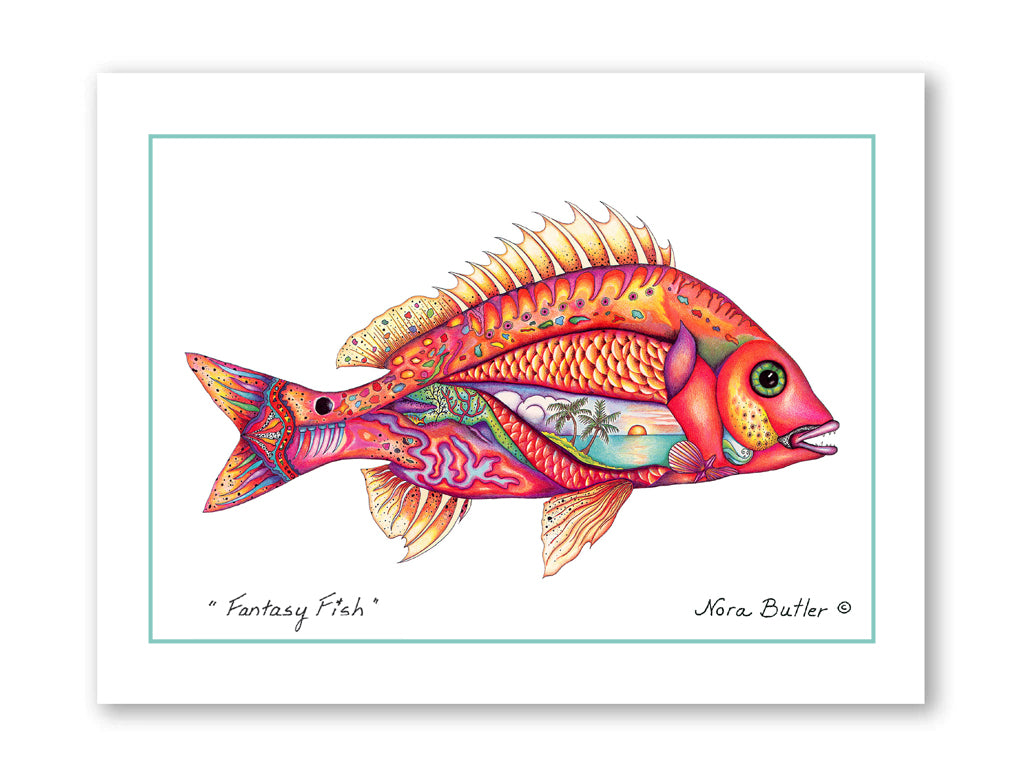 Fantasy Fish Notecard